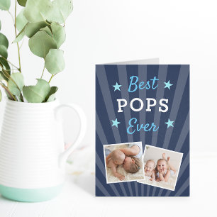 Best Pops Ever   Father's Day Photo Card