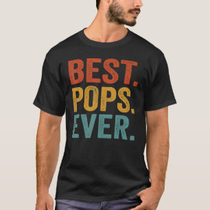 Best Pops Ever Vintage Retro Grandpa Father's Day  T-Shirt