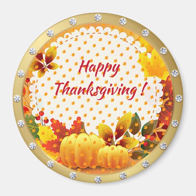 Best Popular Happy Thanksgiving Gift magnet (Front)
