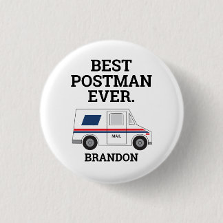 Best Postman Ever Personal Mailman Appreciation 3 Cm Round Badge
