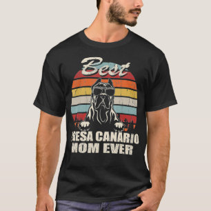 Best Presa Canario Mum Ever Vintage Retro Dog Mum T-Shirt
