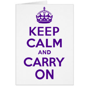 Best Price Authentic Keep Calm And Carry On Purple