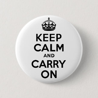 Best Price Keep Calm And Carry On Black 6 Cm Round Badge
