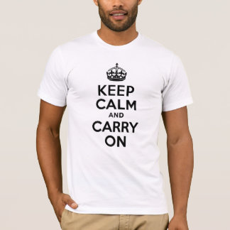 Best Price Keep Calm And Carry On Black T-Shirt