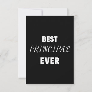 Best Principal Ever Thank You Card