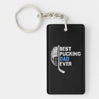 Best Pucking Dad Ever Ice Hockey Coach On Key Ring