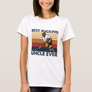 Best Pucking Uncle Ever Funny Hockey Uncle Saying T-Shirt