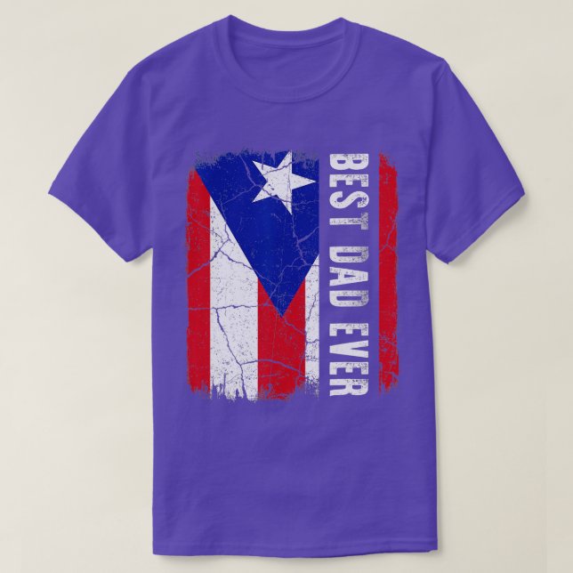 Best Puerto Rican Dad Ever Puerto Rico Daddy Fathe T-Shirt (Design Front)