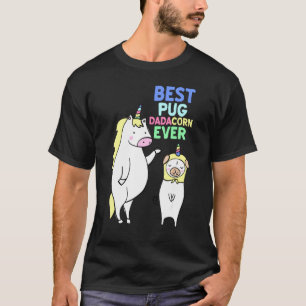Best Pug Dad Ever Dadacorn Christmas 1 T-Shirt