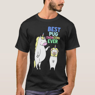 Best Pug Dad Ever Dadacorn Christmas 1 T-Shirt