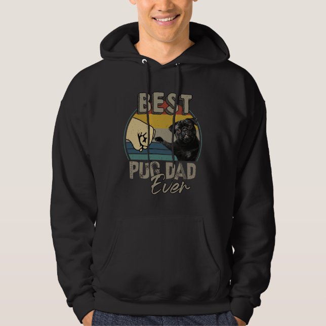 Best Pug Dad Ever Essential T-Shirt 217 Hoodie (Front)