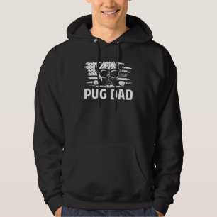 Best Pug Dad Ever For Pug Dog Pet  Men Daddy Hoodie