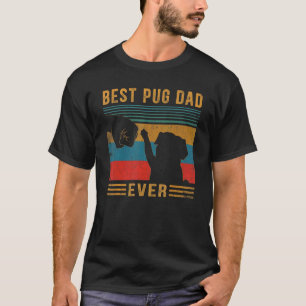 Best Pug Dad Ever Vintage Retro Cool Pug Daddy Fat T-Shirt