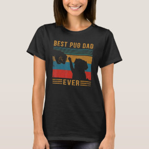 Best Pug Dad Ever Vintage Retro Cool Pug Daddy Fat T-Shirt