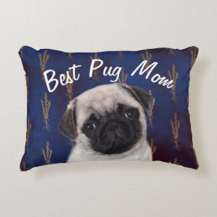 Best Pug Mum Accent Pillow