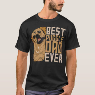 Best Puggle Dad Ever Cute Animal Dog Owner Puggle T-Shirt