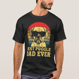 Best Puggle Dad Ever Dog Lovers Retro Vintage T-Shirt
