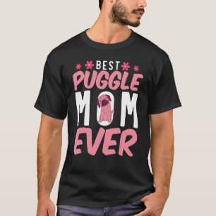 Best Puggle Mum Ever Dog  Mummy Dog Owner Cute Pug T-Shirt
