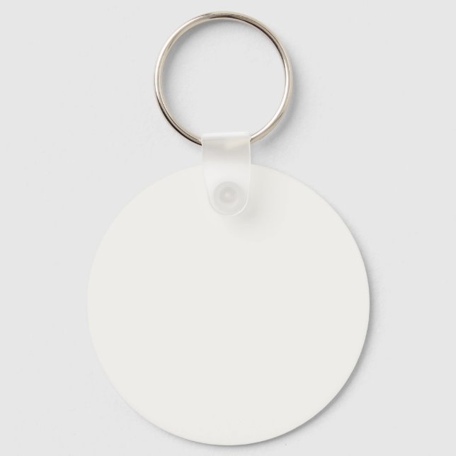 Best Pure White FAF9F6 Colour - Option to Add Name Key Ring (Front)