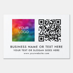 Best QR Code Company Business Logo Yard Outdoor Garden Sign