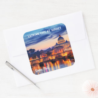 Best quiet places in italy  square sticker