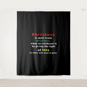 Best Quote Christmas Tapestry