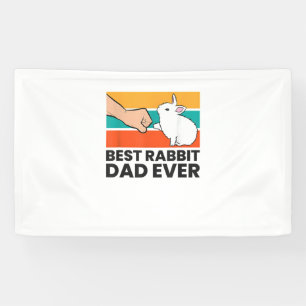 Best Rabbit Dad Ever Funny Rabbit Father Rabbit Bu Banner