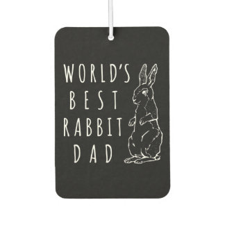 Best Rabbit Dad Worlds Best Bunny Dad Car Air Freshener