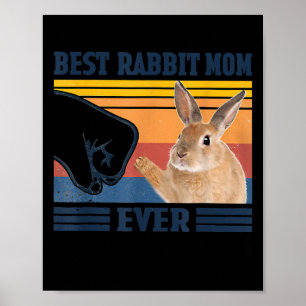 Best Rabbit Mom Ever Mother's Day gift  Poster