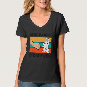 Best Rabbit Mum Ever Bunny Rabbit Mum T-Shirt