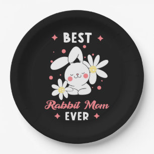 Best Rabbit Mum Ever Paper Plate