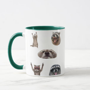 Best Racoon Meme Compilation Funny Meme Set Mug
