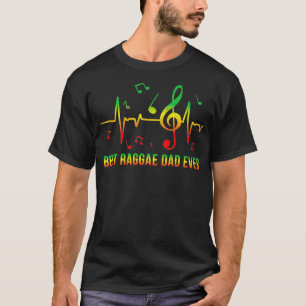 Best Reggae Dad Gift Cool Rasta Jamaica Music Symb T-Shirt