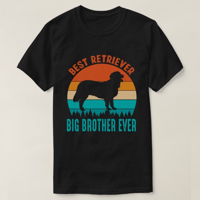 Best Retriever BIG BROTHER EVER Vintage T-Shirt (Design Front)