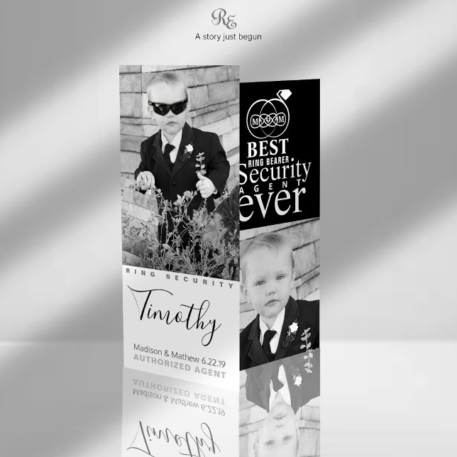 Best Ring Bearer Ever Photo Cards (Parents love this Ring Security photo keepsake card, a cherished mission memory of their child.)