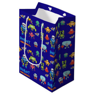 BEST ROBOT Gift Goody Bag Ever -Blue Funny Cartoon