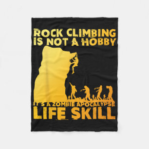 Best Rock Climbing Art For Men Women Rock Climber Fleece Blanket