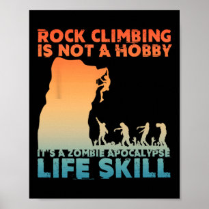 Best Rock Climbing Art For Men Women Rock Climber Poster