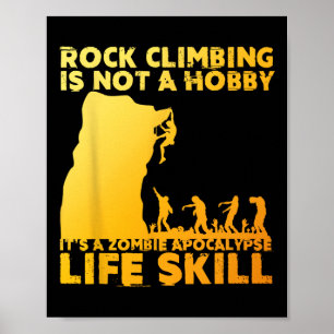 Best Rock Climbing Art For Men Women Rock Climber Poster