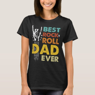 Best Rock n Roll Dad Ever Guitar Musician Best Dad T-Shirt