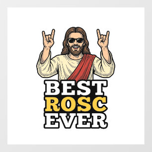 Best Rosc Ever Vintage Rock Hand Religious Shirt_1 Window Cling