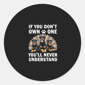 Best Rottweiler Art For Men Women Kids Rottie Rott Classic Round Sticker