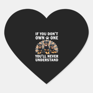 Best Rottweiler Art For Men Women Kids Rottie Rott Heart Sticker