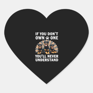 Best Rottweiler Art For Men Women Kids Rottie Rott Heart Sticker