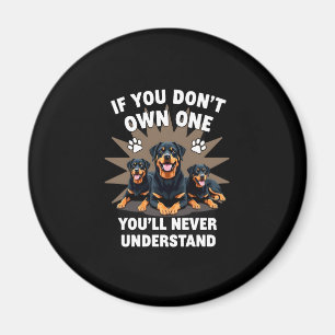 Best Rottweiler Art For Men Women Kids Rottie Rott Magnet