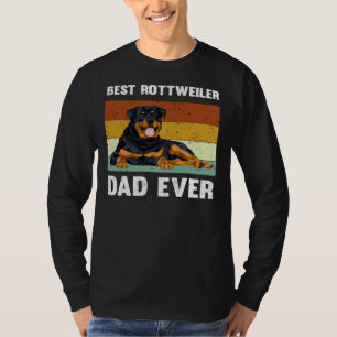 Best Rottweiler Dad Ever Vintage Cute Rottweile T-Shirt