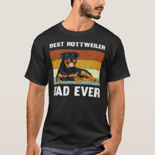 Best Rottweiler Dad Ever Vintage Cute Rottweile T-Shirt
