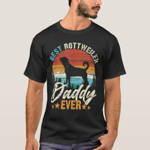 Best Rottweiler Daddy Ever Retro Vintage T-Shirt