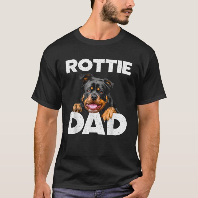 Best Rottweiler Design For Men Dad Rottie Rottweil T-Shirt (Front)