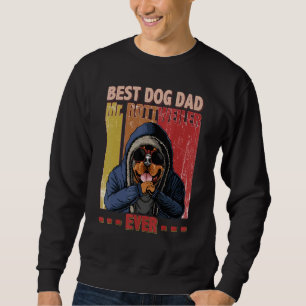 Best Rottweiler Dog Dad Life Vintage Father's Day Sweatshirt